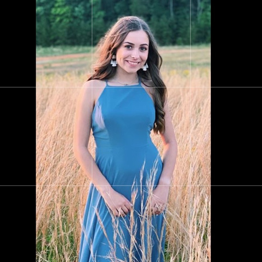 Blue long dress